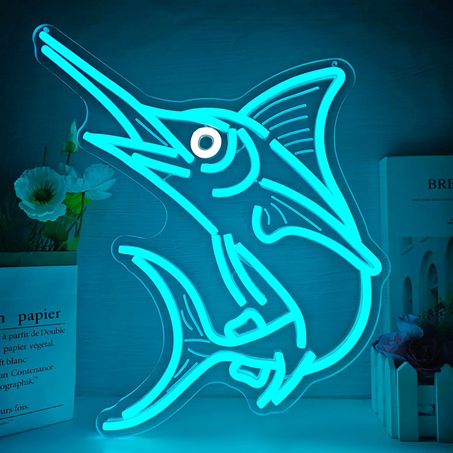 Home Lighting And Decor - Marlin Fish Neon Sign Deep Sea