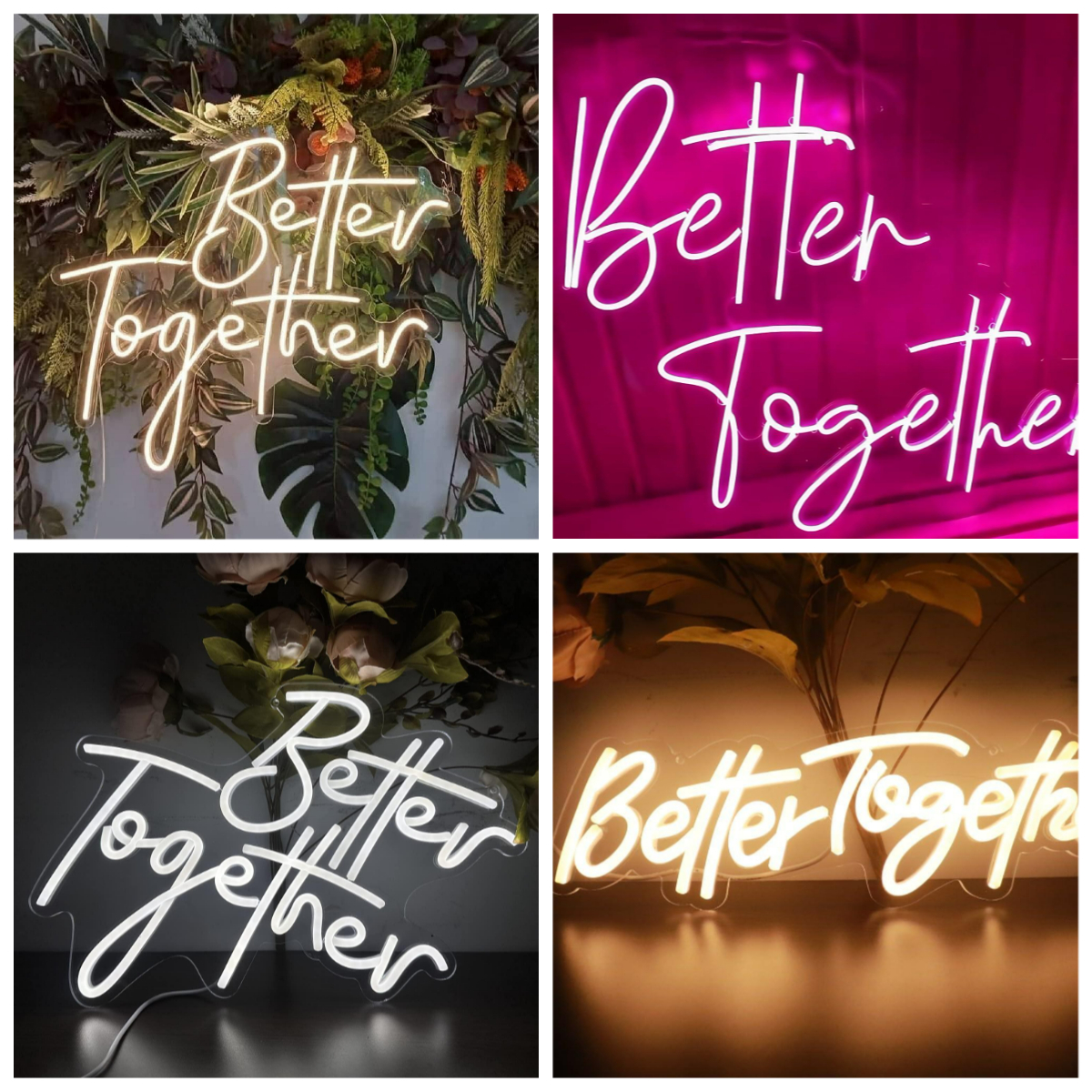 Lighting Decor For Living Room - Better Together Neon Sign USB Dimmable