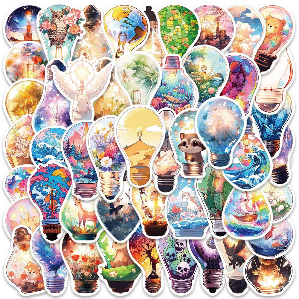 Decor Lighting Pack - 10/30/50pcs Cartoon Fantasy Light Bulb World
