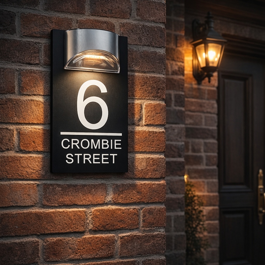 Decor Lighting Address - Modern LED House Number Lighted Acrylic