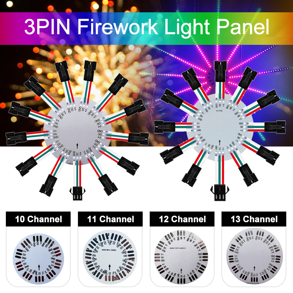 Decor Lighting Address - WS2812 WS2811 SK6812 11/12/13 Channels Firework