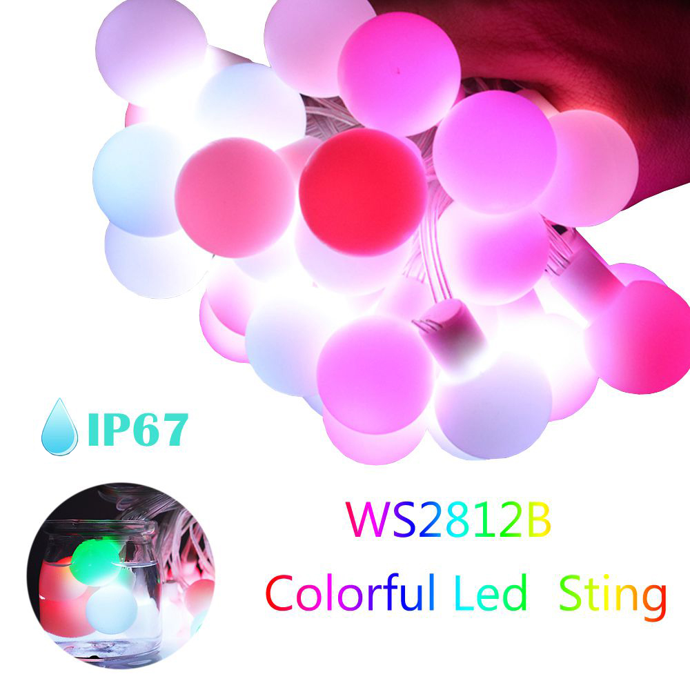 WS2812b LED Round Ball String  - Decor Lighting Address のレビューと価格