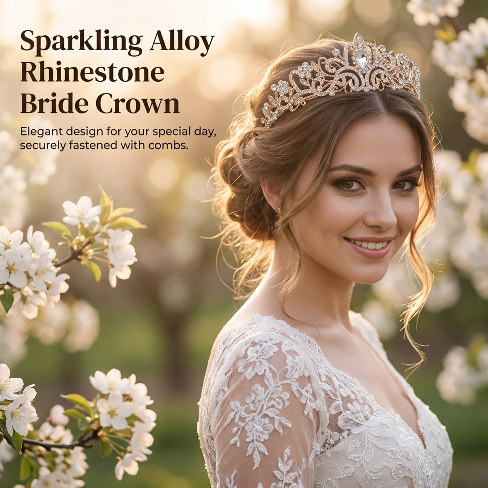 Elegant Bridal Crown Sparkly R - Elegant Decor & Lighting Llc のレビューと価格