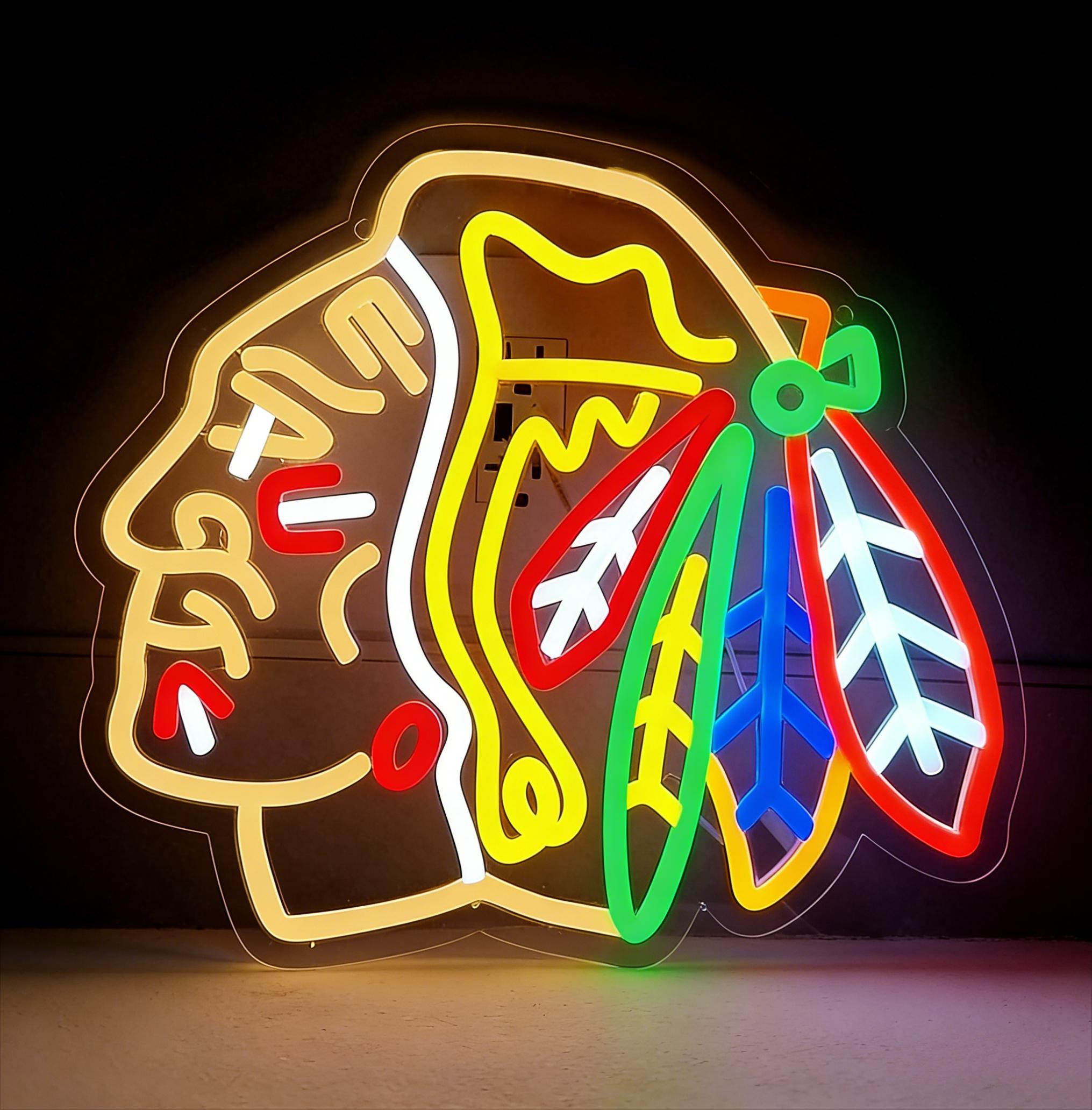 Ice Hockey Neon Signs USB Dimm - Decor Lighting Fans のレビューと価格