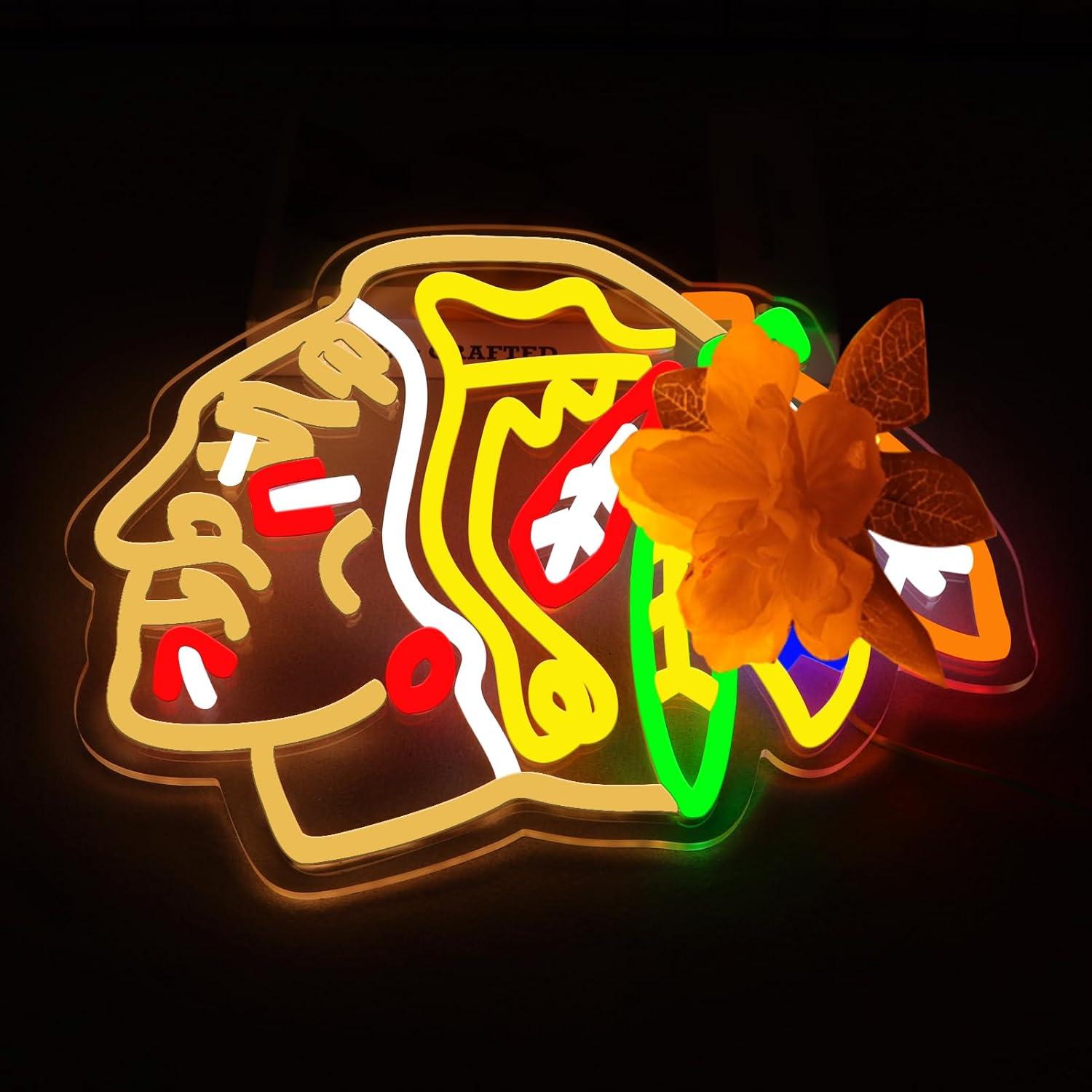 Ice Hockey Neon Signs USB Dimm - Decor Lighting Fans のレビューと価格