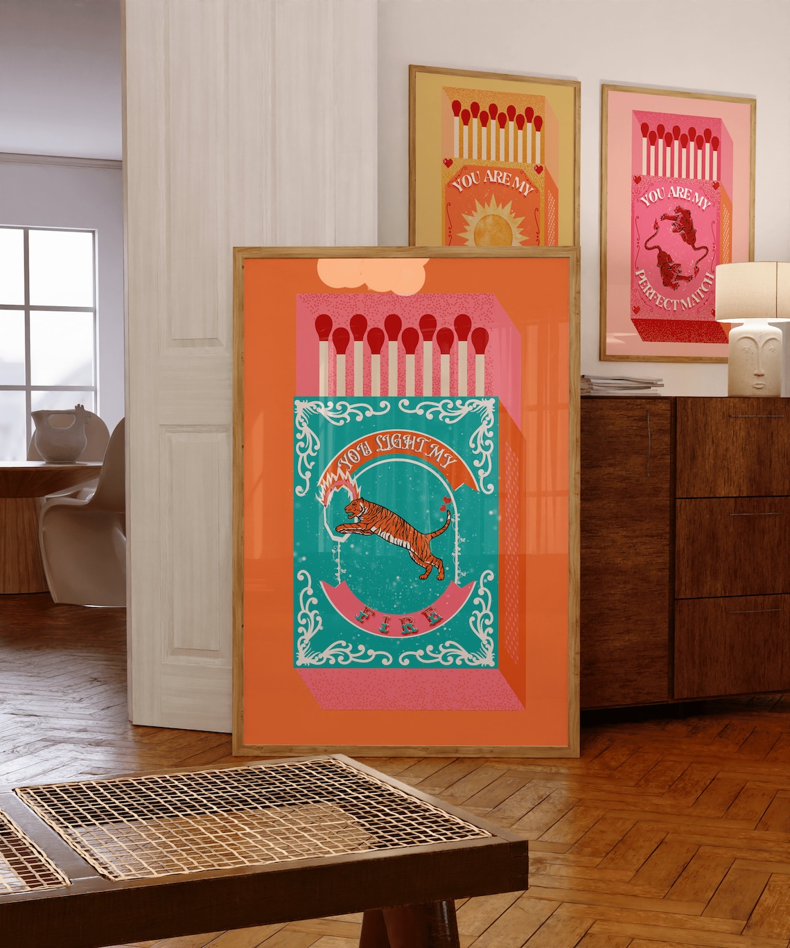 You Light My Fire Orange Match - Lighting Decor For Living Room のレビューと価格