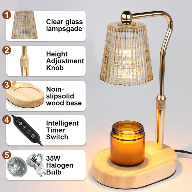 35W Candle Warmer Lamp with Ti - Lighting Decor For Living Room のレビューと価格