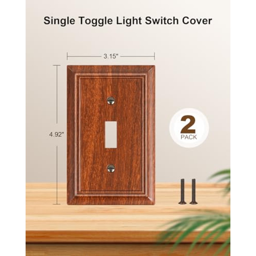 2-Pack Single Toggle Light Swi - Decor Lighting Pack のレビューと価格