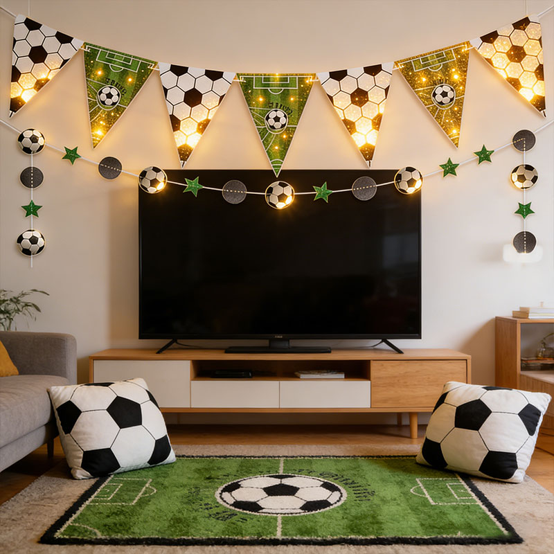 3Pack Soccer Party Decorations - Decor Lighting Fans のレビューと価格