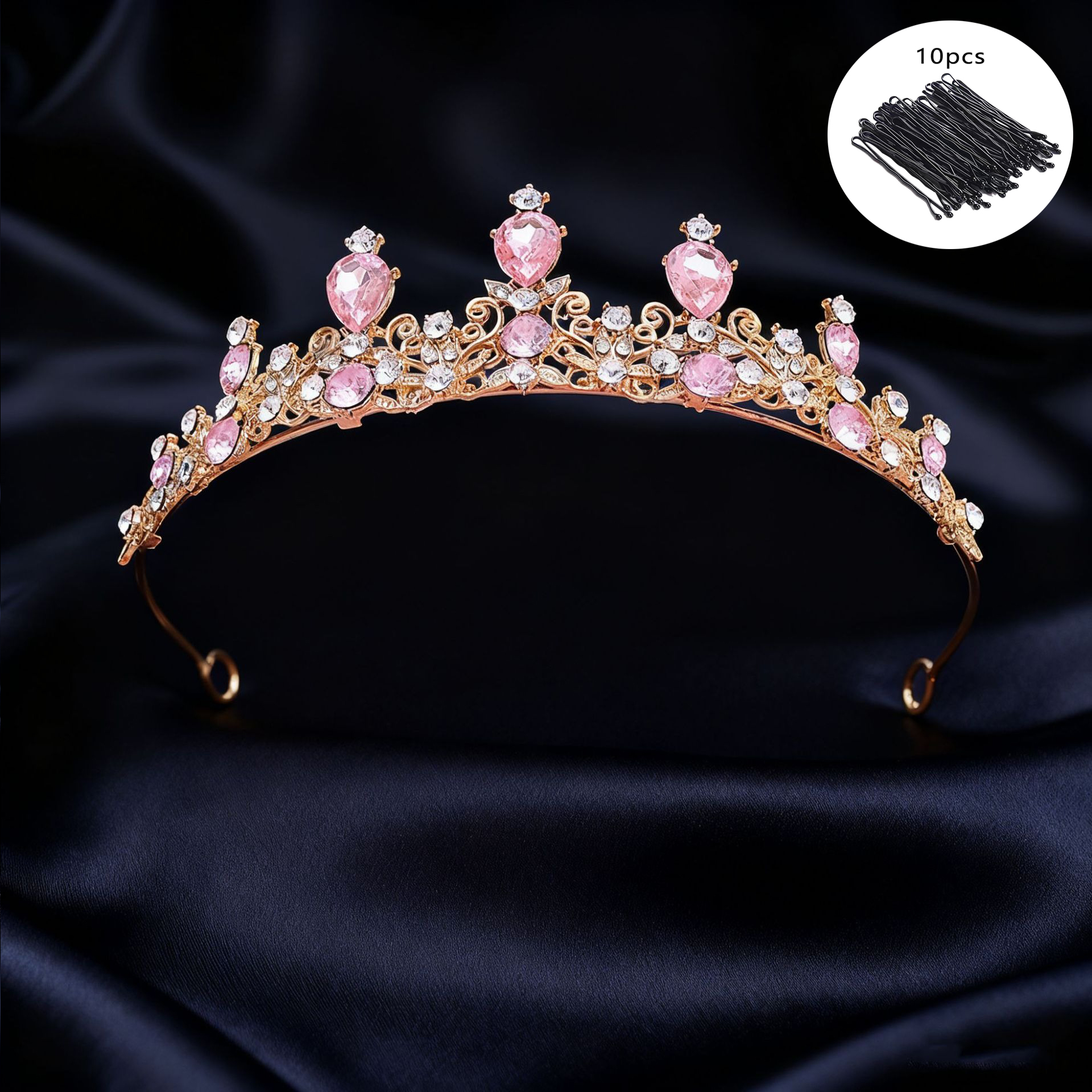 Bridal Tiara Vintage Scroll Rh - Elegant Decor & Lighting Llc のレビューと価格