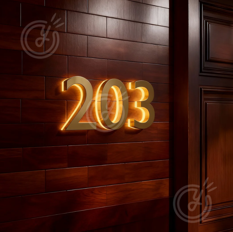 House Number Sign Logo Outdoor - Decor Lighting Address のレビューと価格
