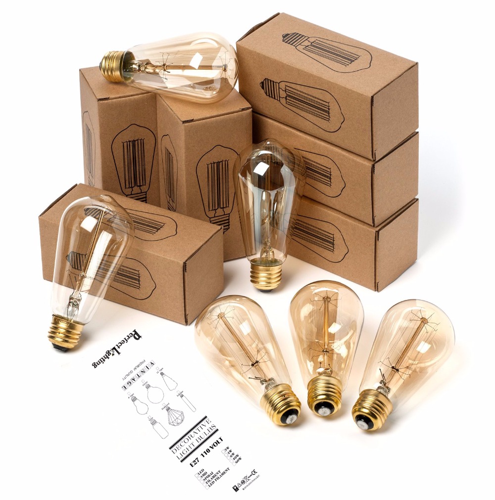 E27 Retro Edison Bulb 220V 40W - Lighting Decor For Living Room のレビューと価格