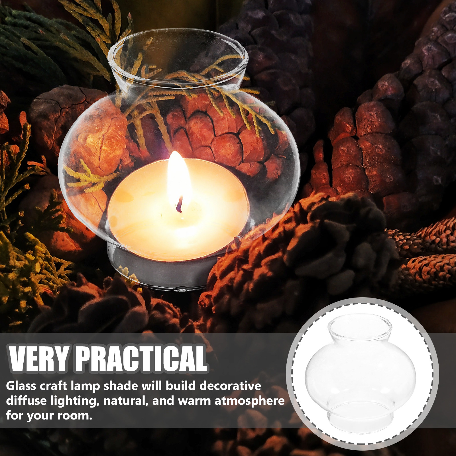 Retro Clear Glass Lampshade fo - Lighting Decor For Living Room のレビューと価格