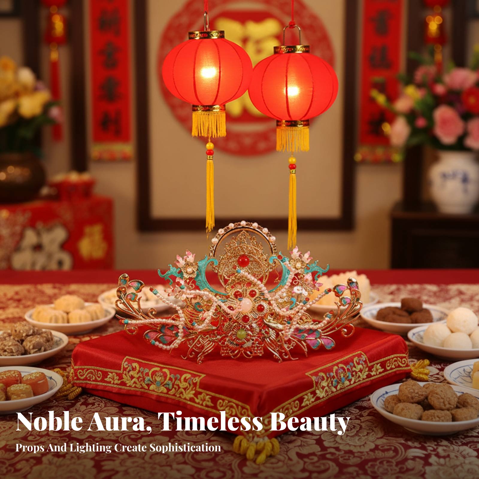 Traditional Chinese Hair Crown - Elegant Decor & Lighting Llc のレビューと価格