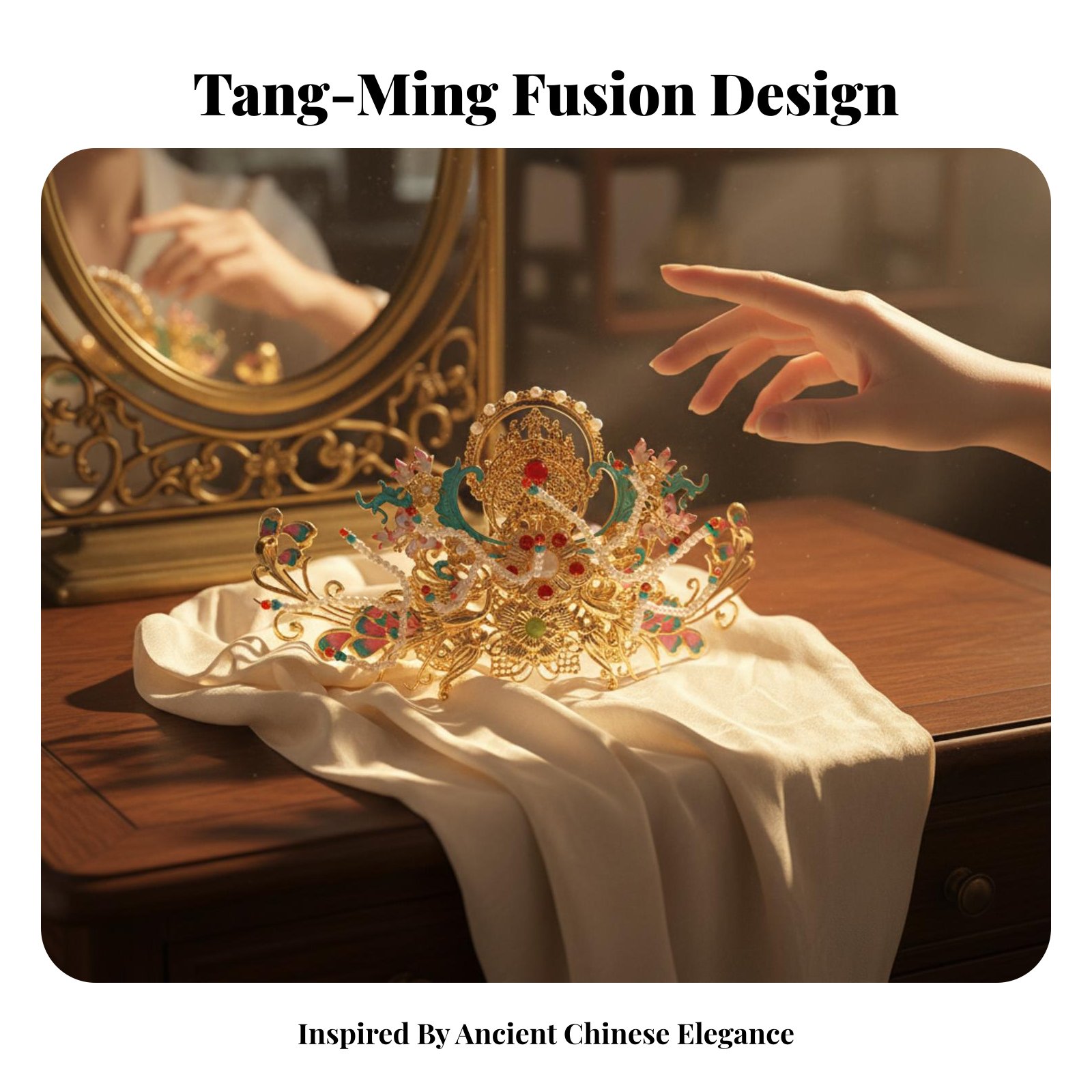 Traditional Chinese Hair Crown - Elegant Decor & Lighting Llc のレビューと価格