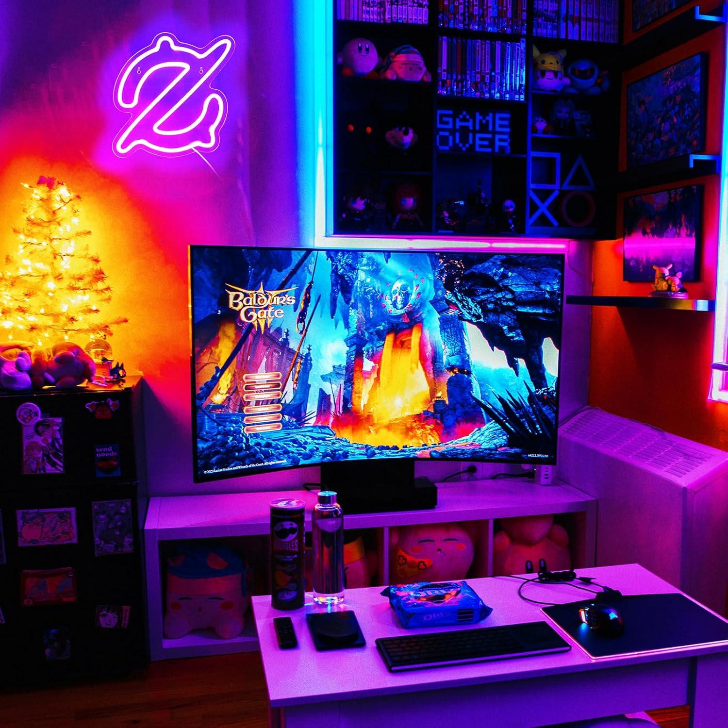 Gaming Scholar Neon Sign USB P - Lighting Decor For Room のレビューと価格