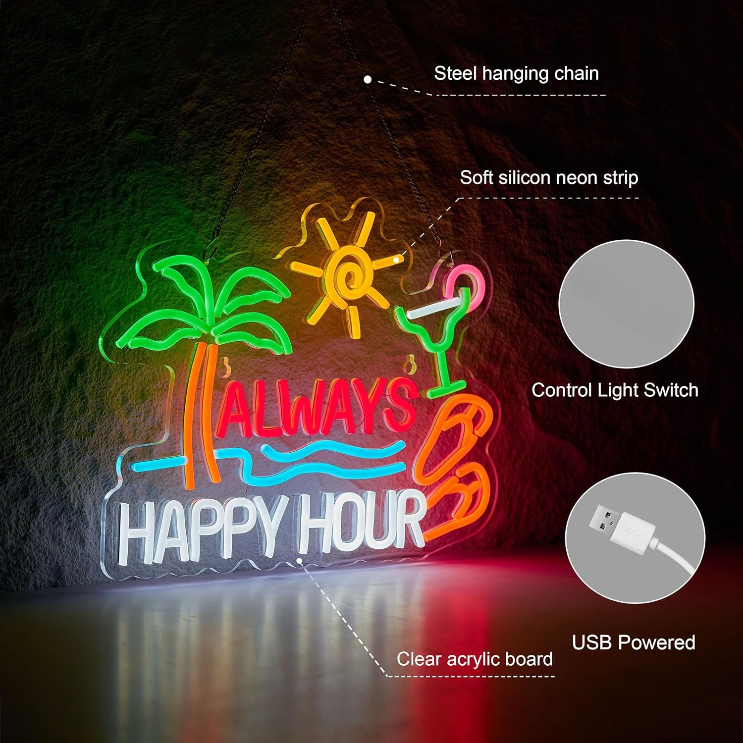 Always Happy Hour Beer Bar Neo - Home Lighting And Decor のレビューと価格