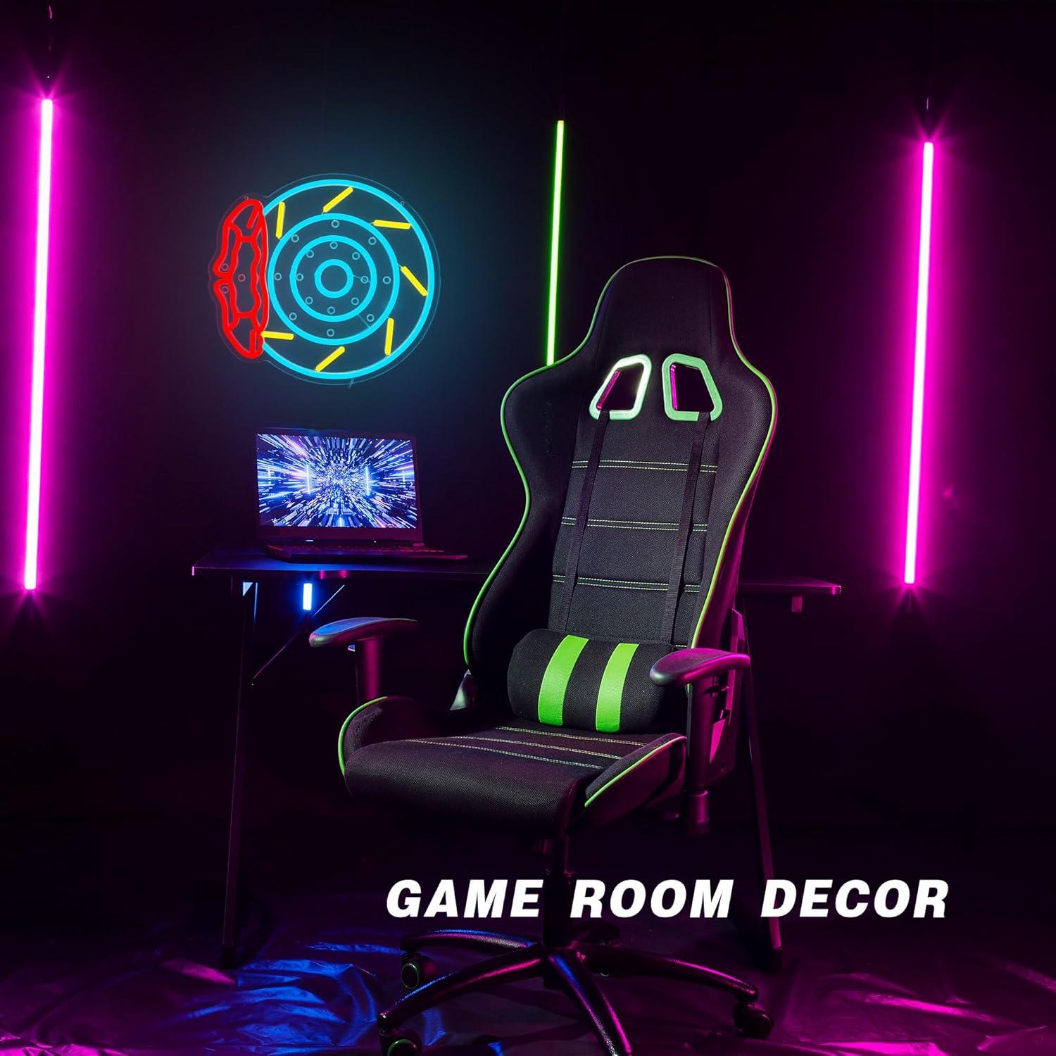 Brake Pads Neon Sign LED Garag - Decor Lighting Fans のレビューと価格