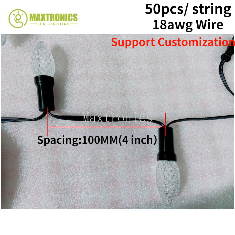 New 50leds/String C9 DC12V WS2 - Decor Lighting Address のレビューと価格