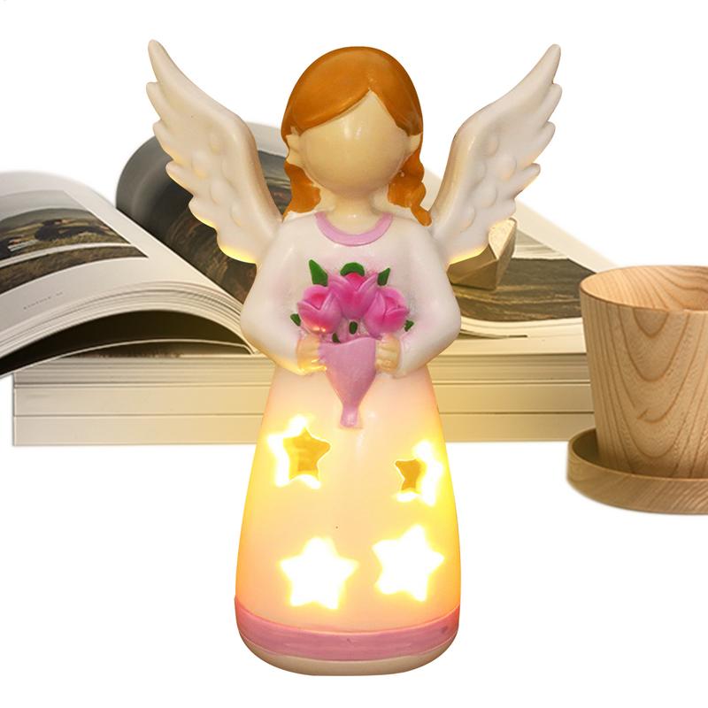 Candlestick Lamp Angel Statue  - Lighting Decor For Living Room のレビューと価格