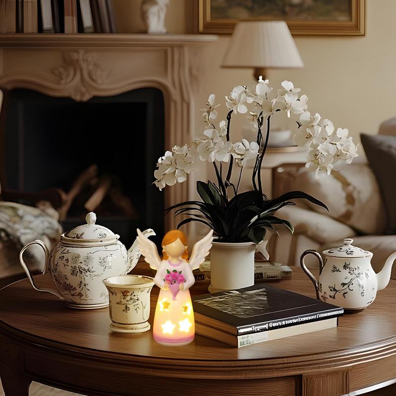 Candlestick Lamp Angel Statue  - Lighting Decor For Living Room のレビューと価格