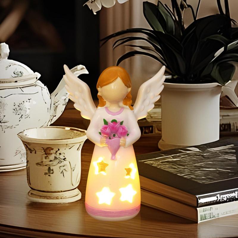 Candlestick Lamp Angel Statue  - Lighting Decor For Living Room のレビューと価格