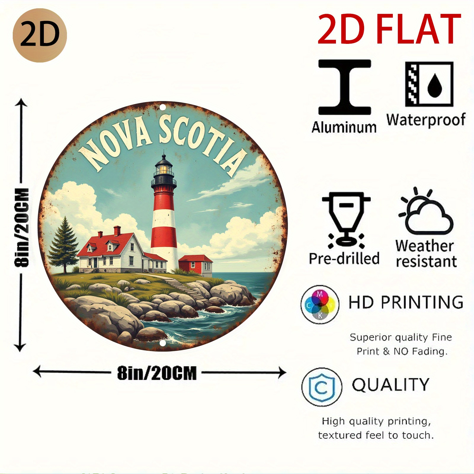 Nova Scotia Lighthouse Coastal - Nova Decor & Lighting Vase のレビューと価格