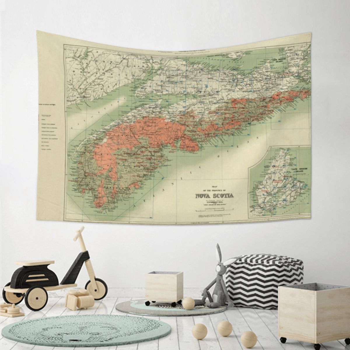 Vintage Geological Map of Nova - Nova Decor & Lighting Vase のレビューと価格