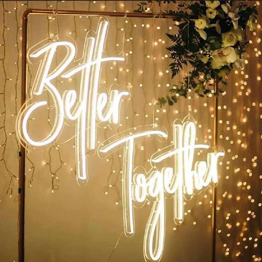 Better Together Neon Sign USB  - Lighting Decor For Living Room のレビューと価格