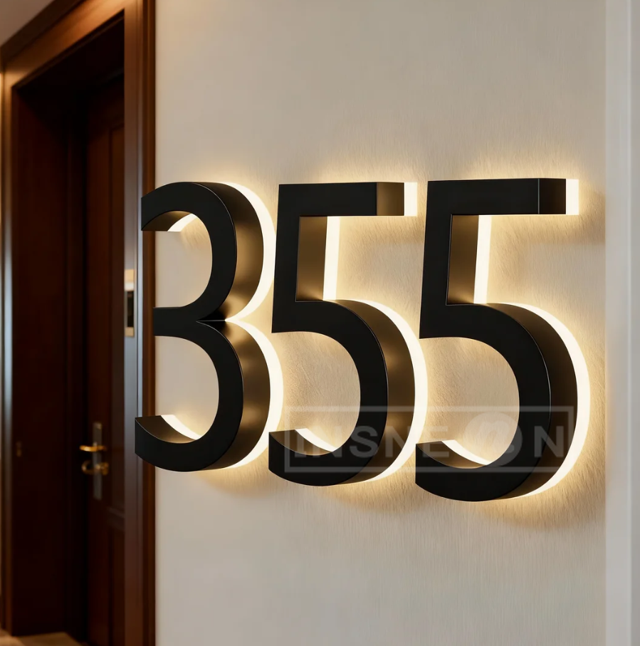 LED Signs Backlit House Number - Decor Lighting Address のレビューと価格