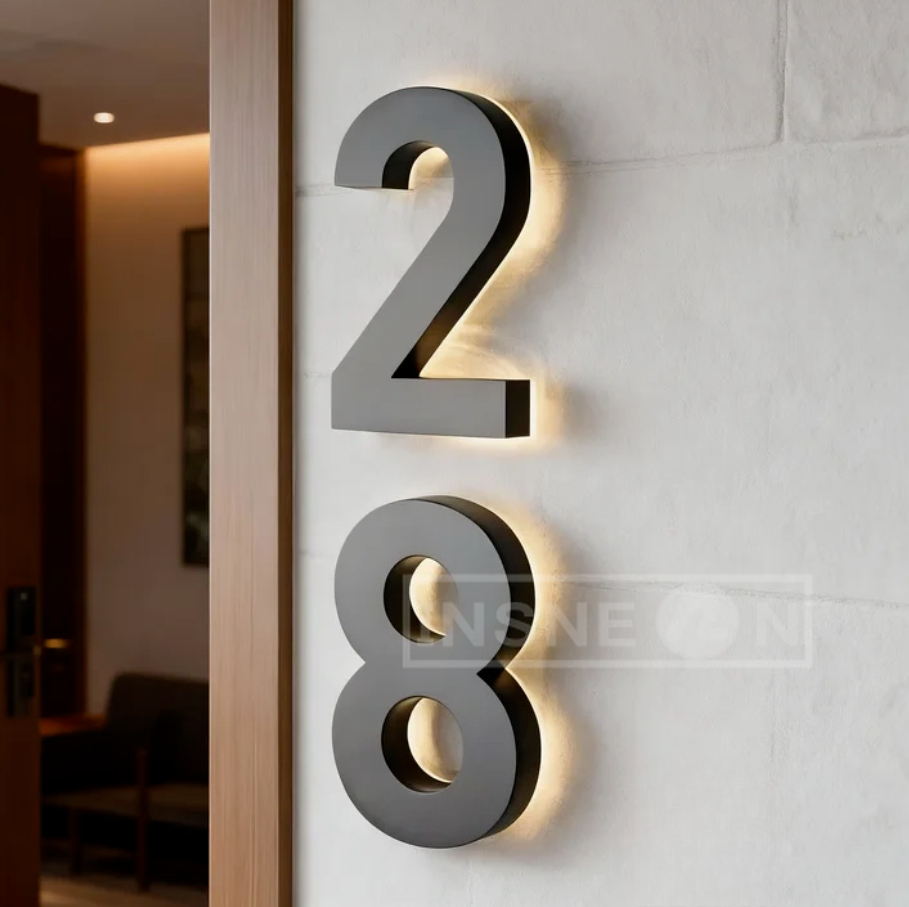LED Signs Backlit House Number - Decor Lighting Address のレビューと価格