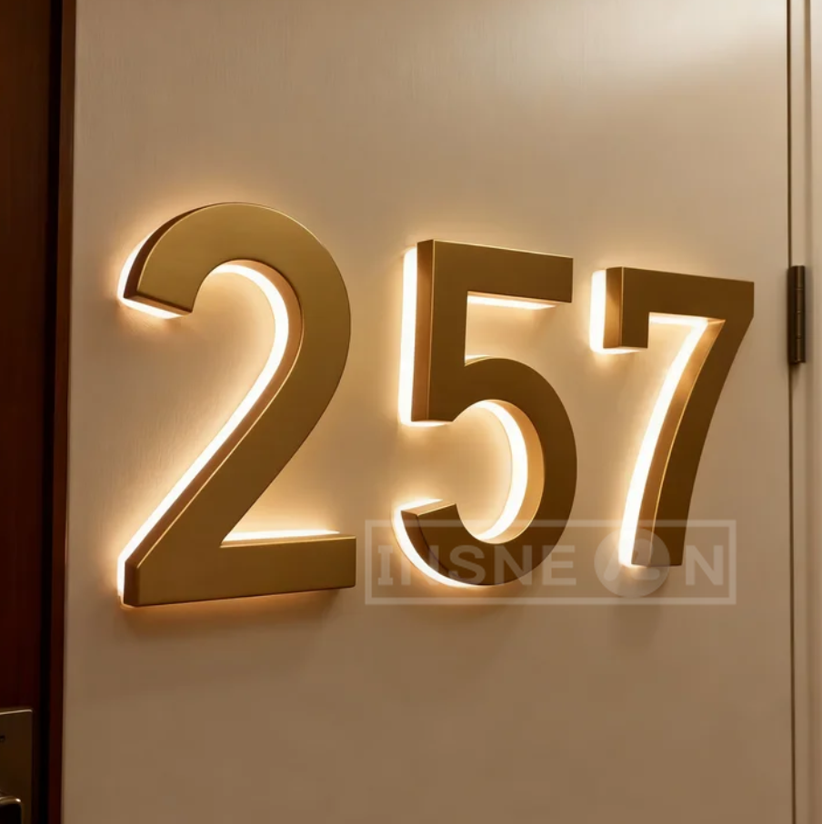 LED Signs Backlit House Number - Decor Lighting Address のレビューと価格