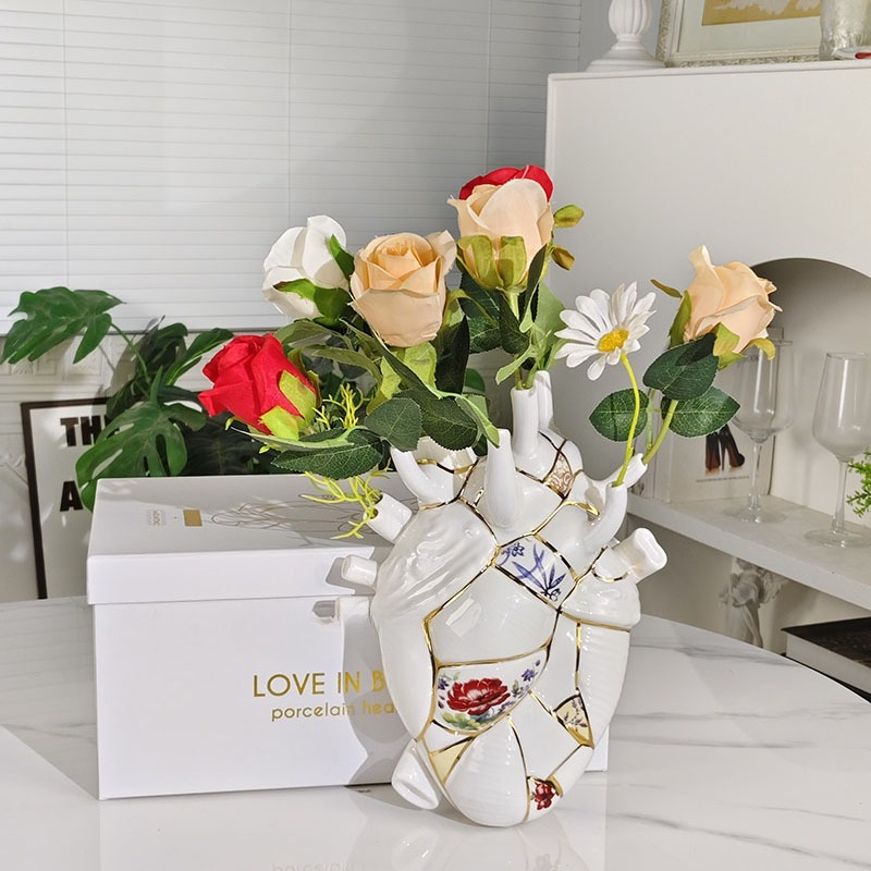 Heart vase Living room wine ca - Lighting Decor For Living Room のレビューと価格