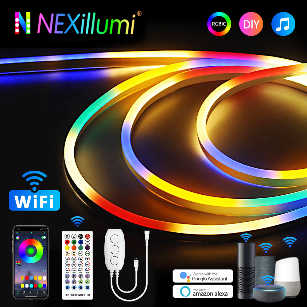 TUYA WiFi Neon RGBIC LED Addre - Decor Lighting Address のレビューと価格