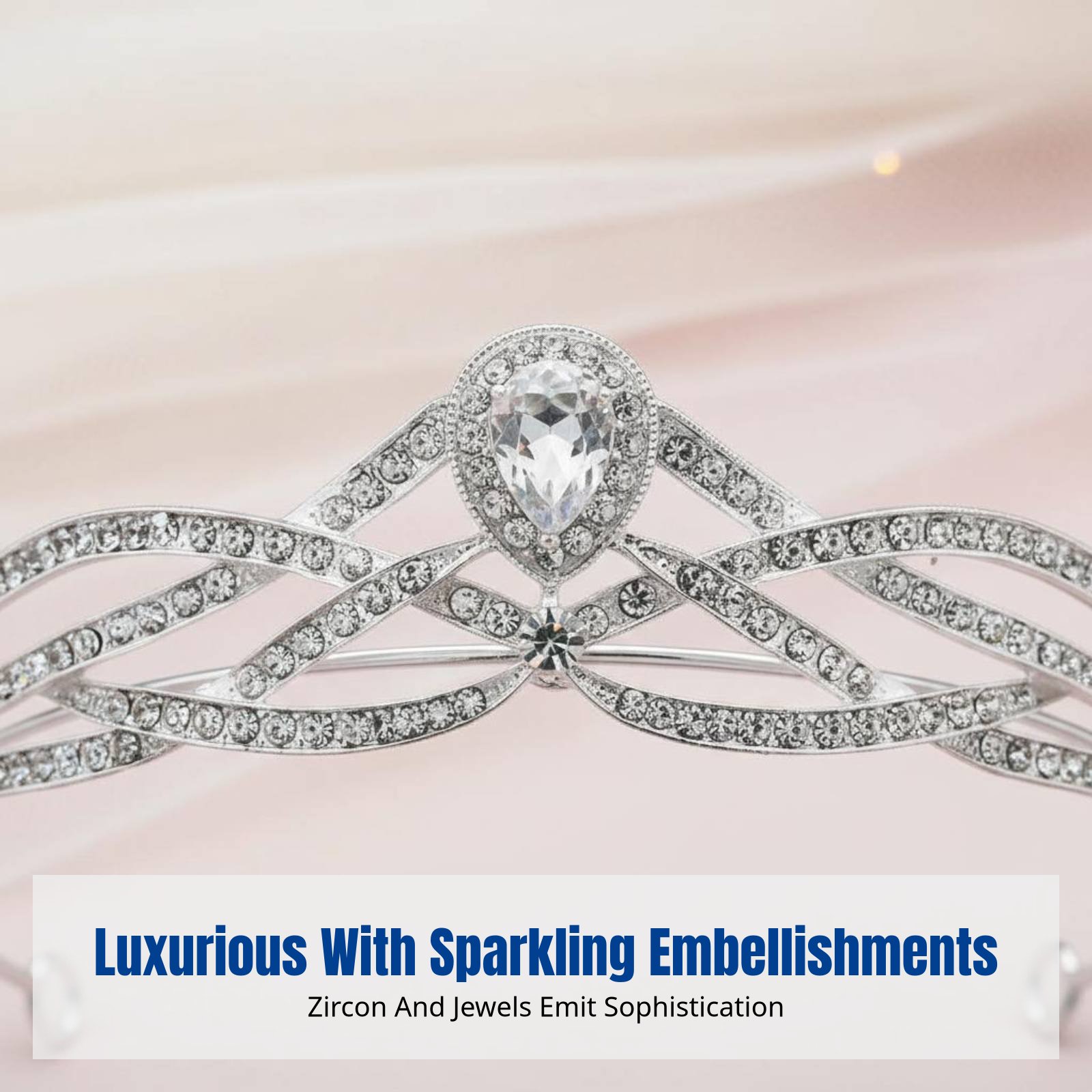 Zircon Inlaid Headband, Stylis - Elegant Decor & Lighting Llc のレビューと価格