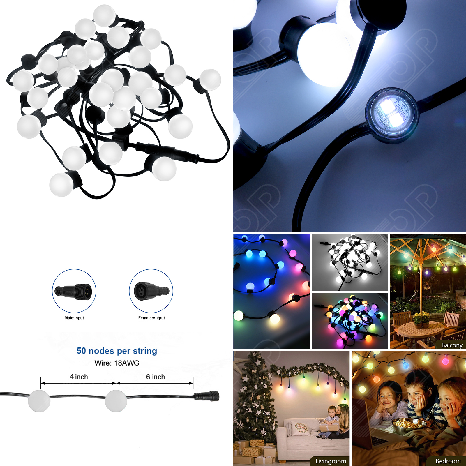50 Nodes Addressable Smart Pix - Decor Lighting Address のレビューと価格