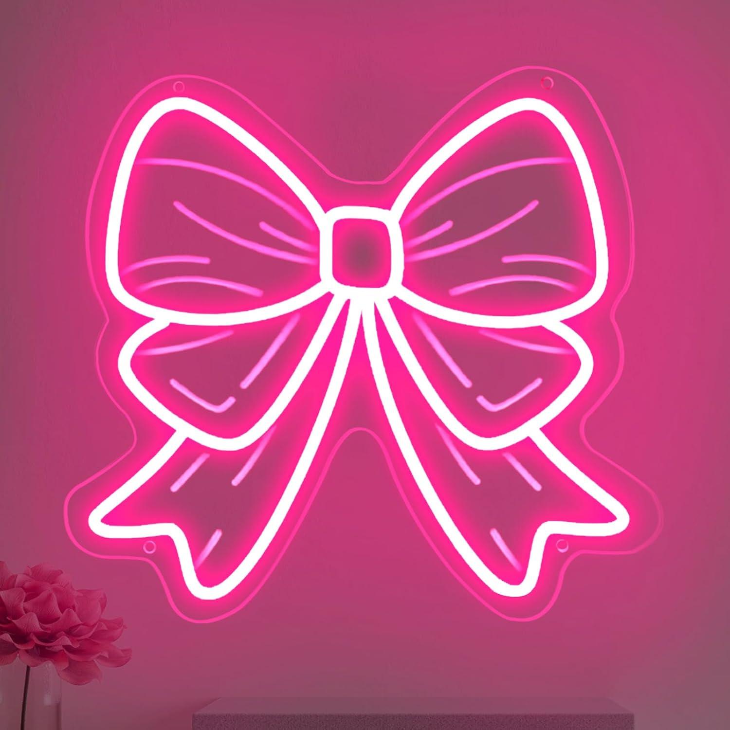 Bow Neon Signs USB Dimmable LE - Lighting Decor For Room のレビューと価格