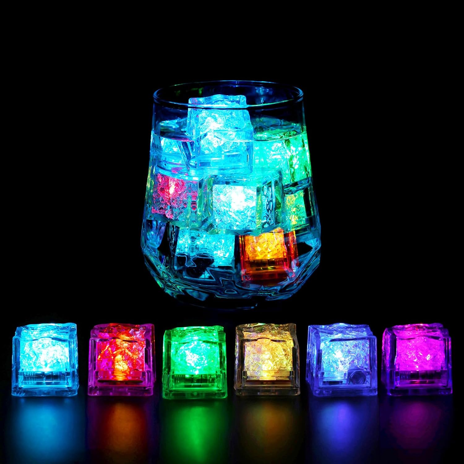 50/100 Pack of LED Ice Cubes G - Decor Lighting Pack のレビューと価格