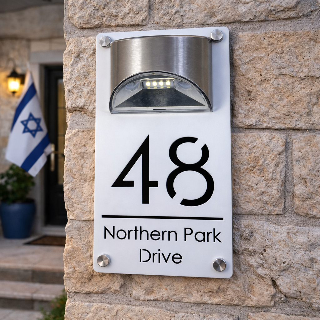 Personalized Solar Outdoor Lig - Decor Lighting Address のレビューと価格
