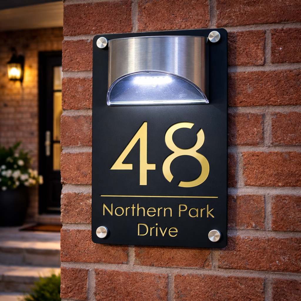 Personalized Solar Outdoor Lig - Decor Lighting Address のレビューと価格