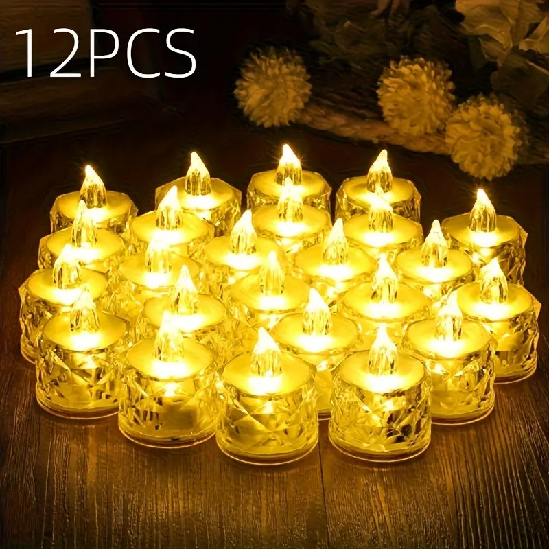 12 Pack Flameless LED Tea Ligh - Decor Lighting Pack のレビューと価格