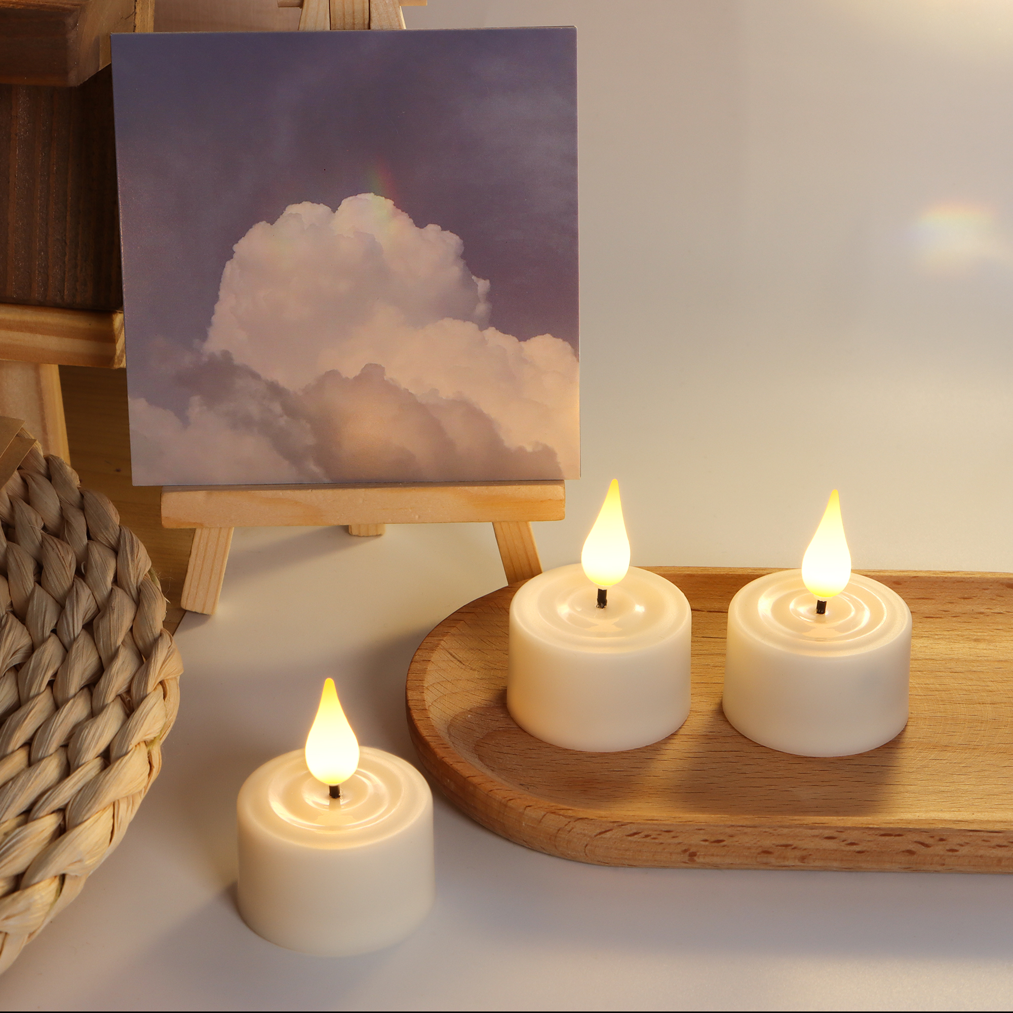 LED Candle Light Rechargeable  - Lighting Decor For Living Room のレビューと価格