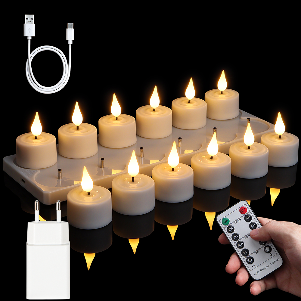 LED Candle Light Rechargeable  - Lighting Decor For Living Room のレビューと価格