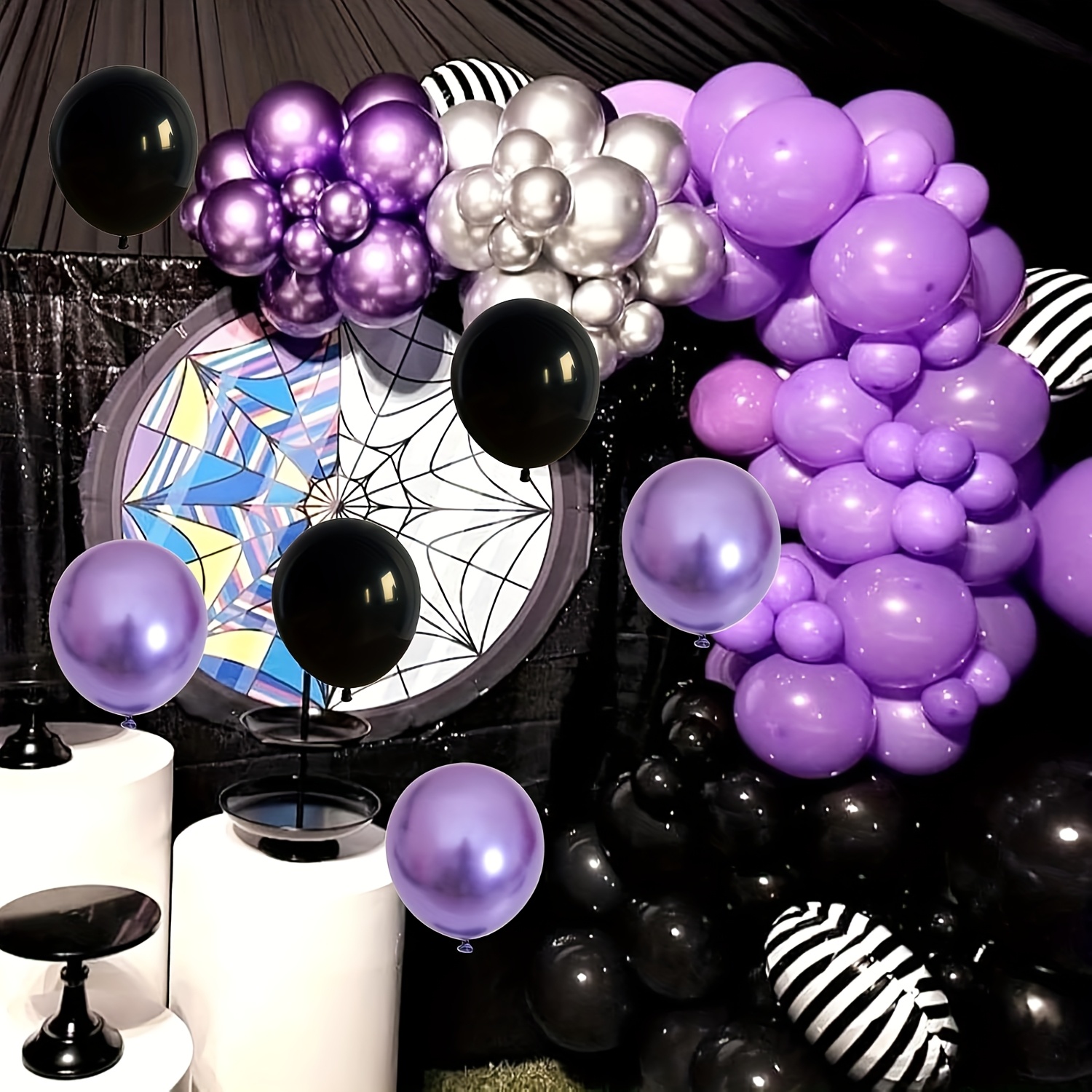 Purple and Black Balloons, 70  - Decor Lighting Pack のレビューと価格