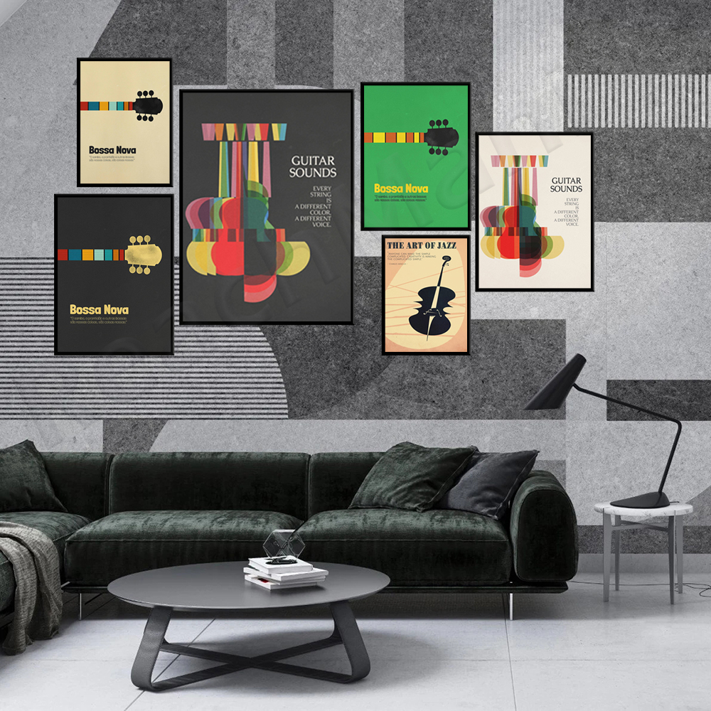 Bossa Nova Poster, Jazz Print, - Nova Decor & Lighting Vase のレビューと価格