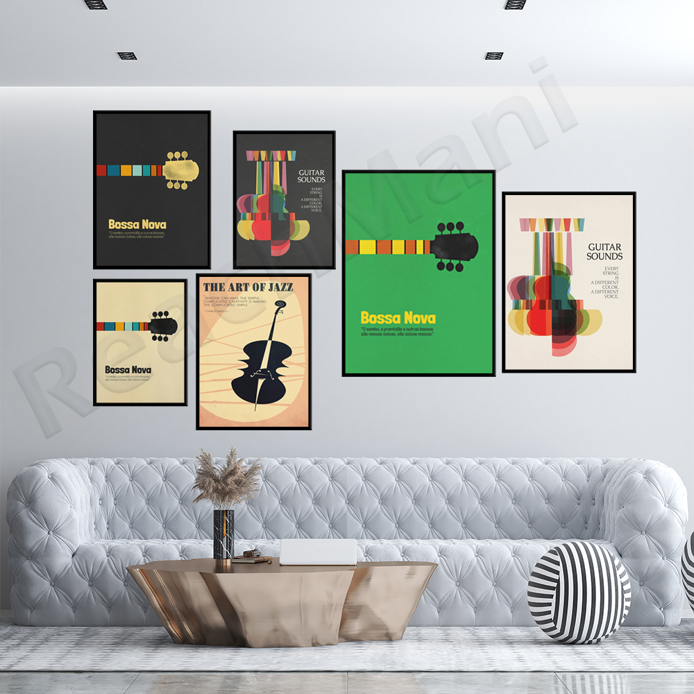 Bossa Nova Poster, Jazz Print, - Nova Decor & Lighting Vase のレビューと価格