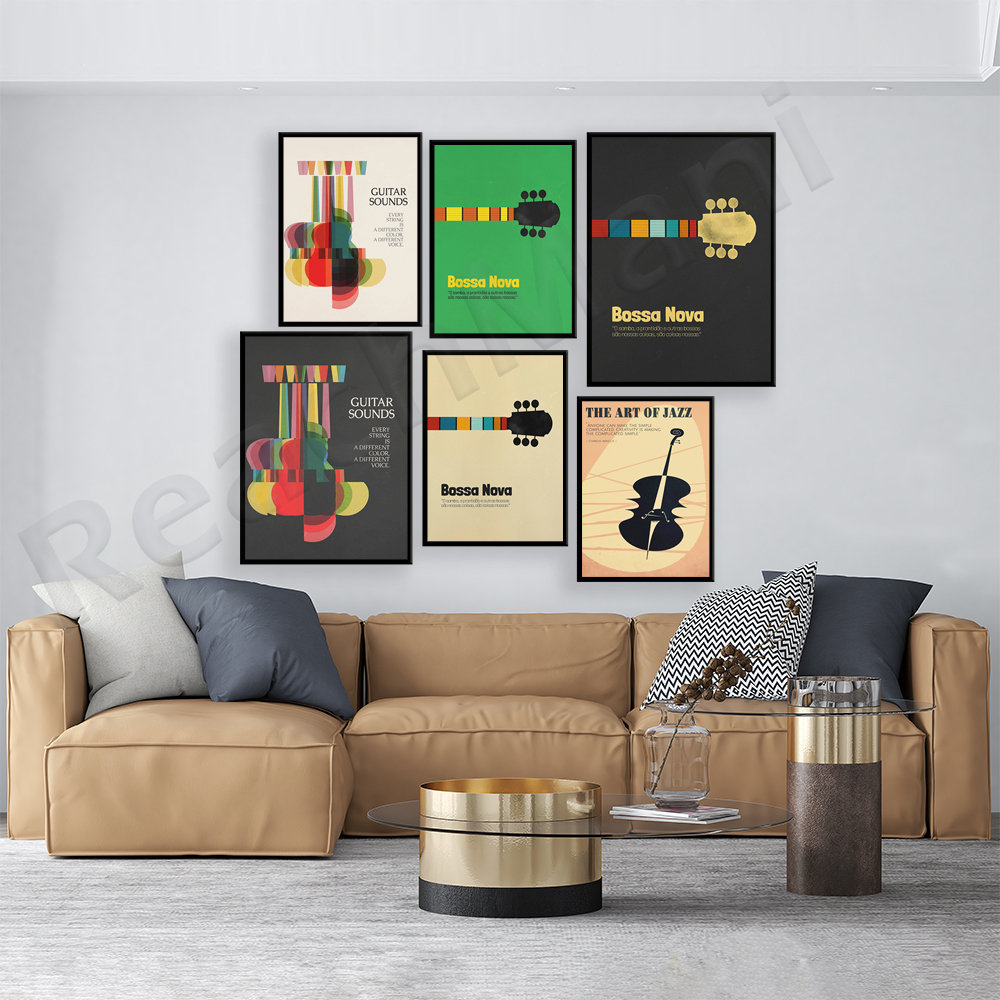 Bossa Nova Poster, Jazz Print, - Nova Decor & Lighting Vase のレビューと価格