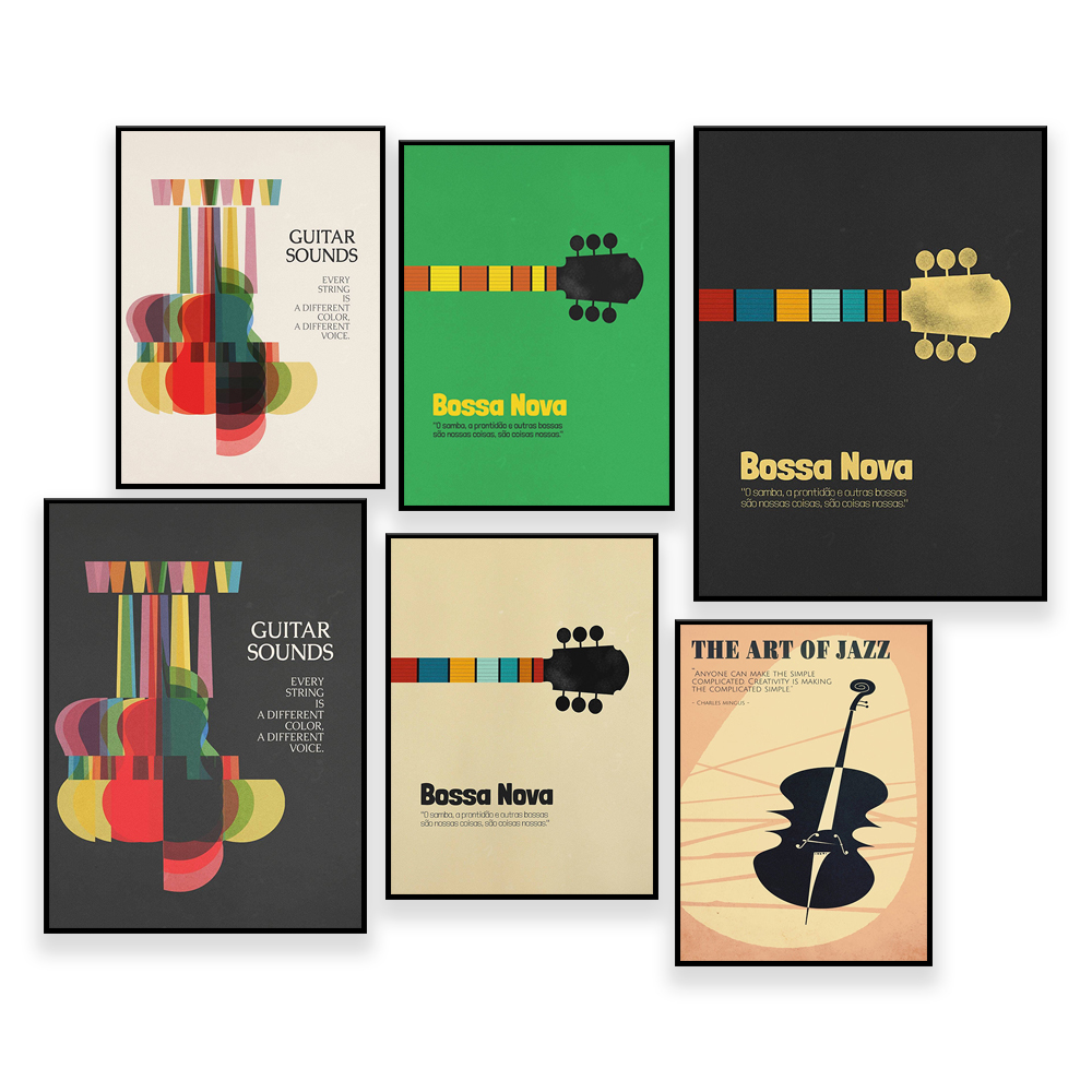 Bossa Nova Poster, Jazz Print, - Nova Decor & Lighting Vase のレビューと価格