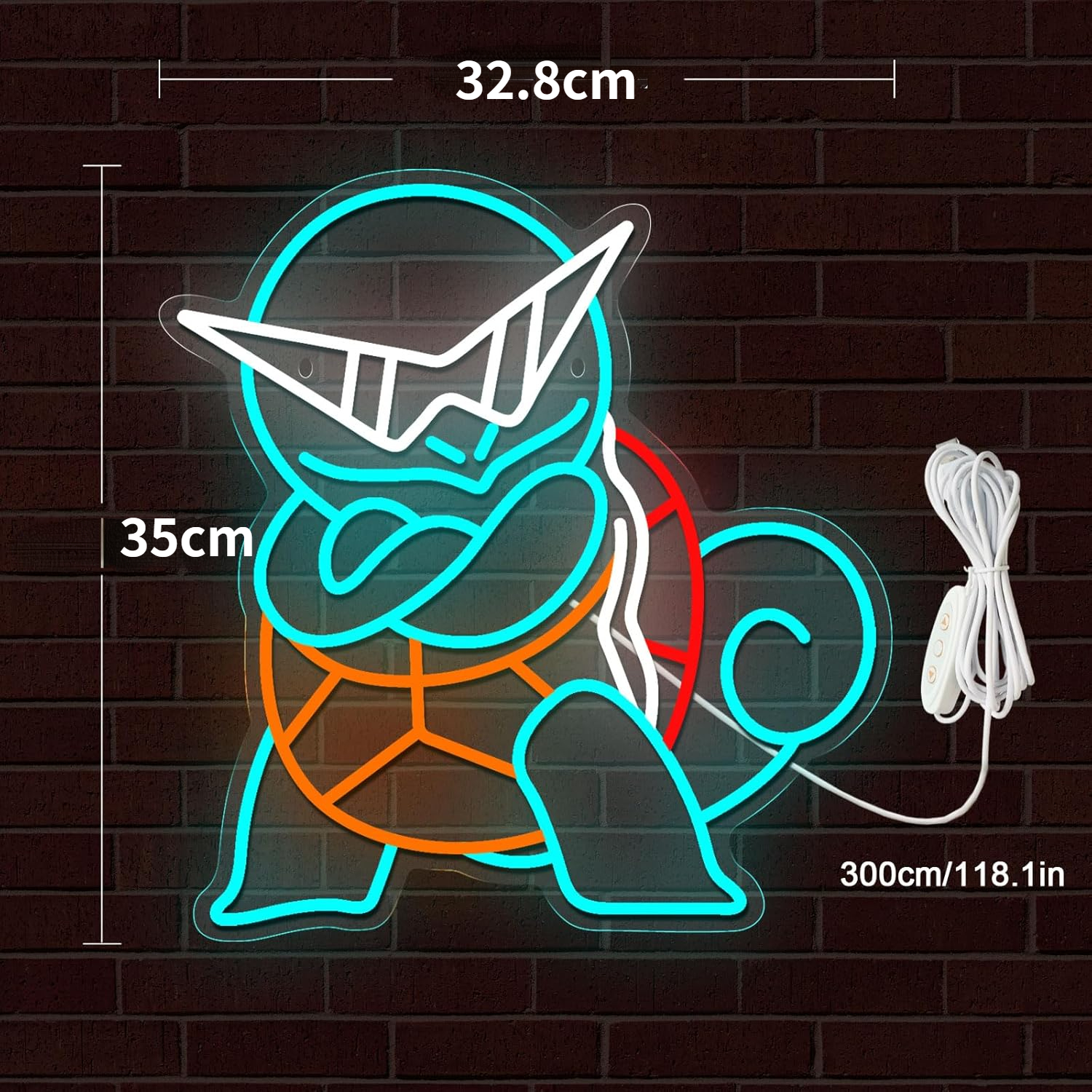 Pokemon Squirtle Neon Sign LED - Decor Lighting Fans のレビューと価格