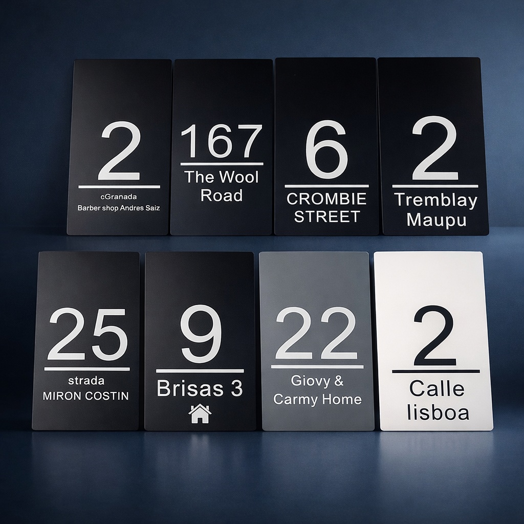 Modern LED House Number Lighte - Decor Lighting Address のレビューと価格